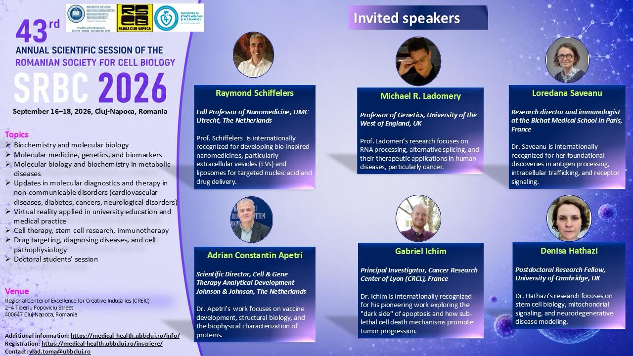 SRBC 2026 - Invited Speakers